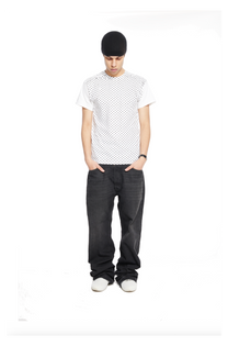 perforated print t - white