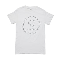 dotted logo t - white