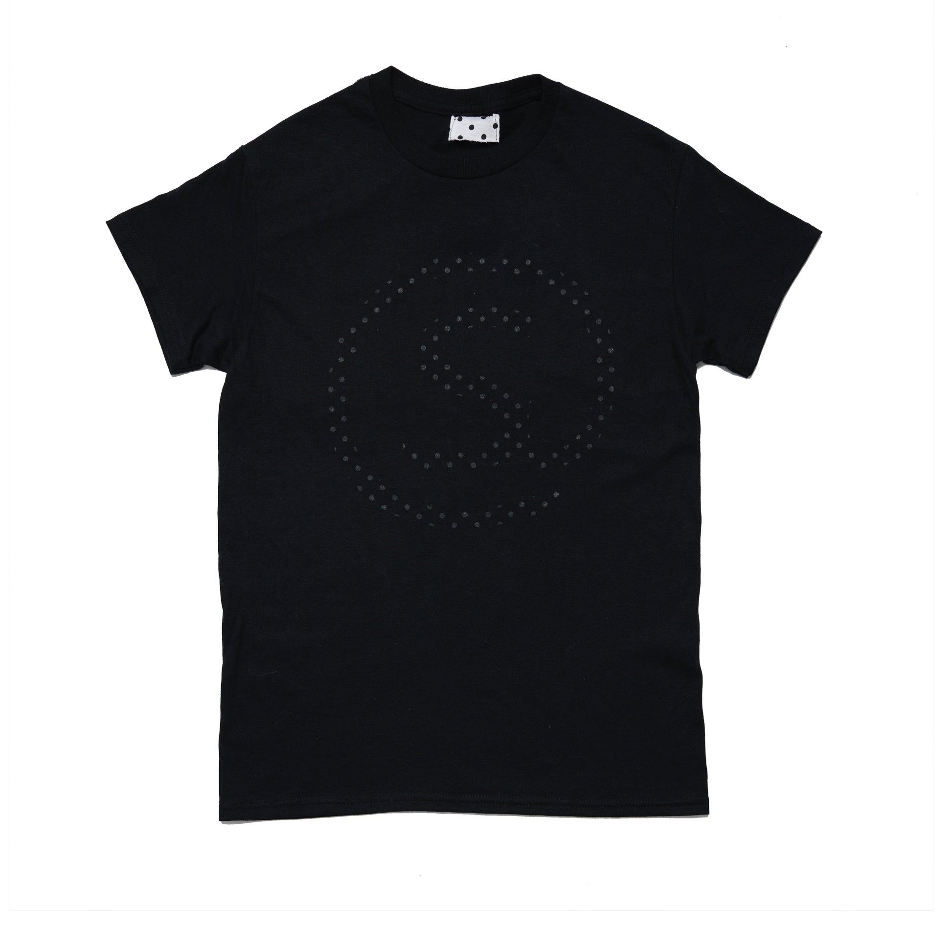 dotted logo t - black