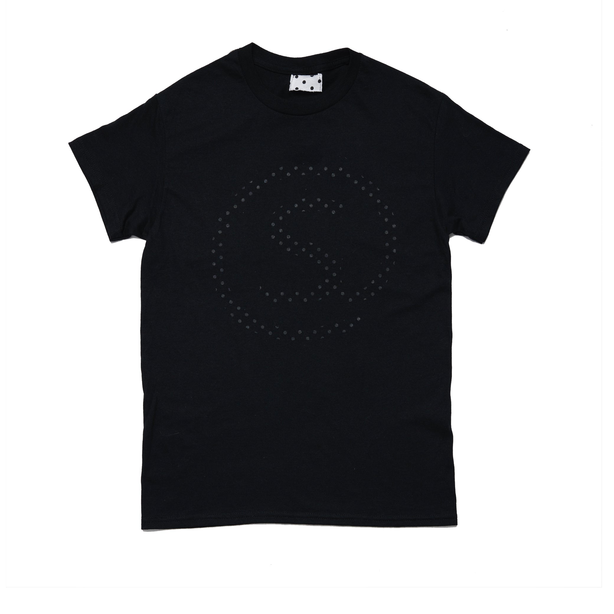 dotted logo t - black